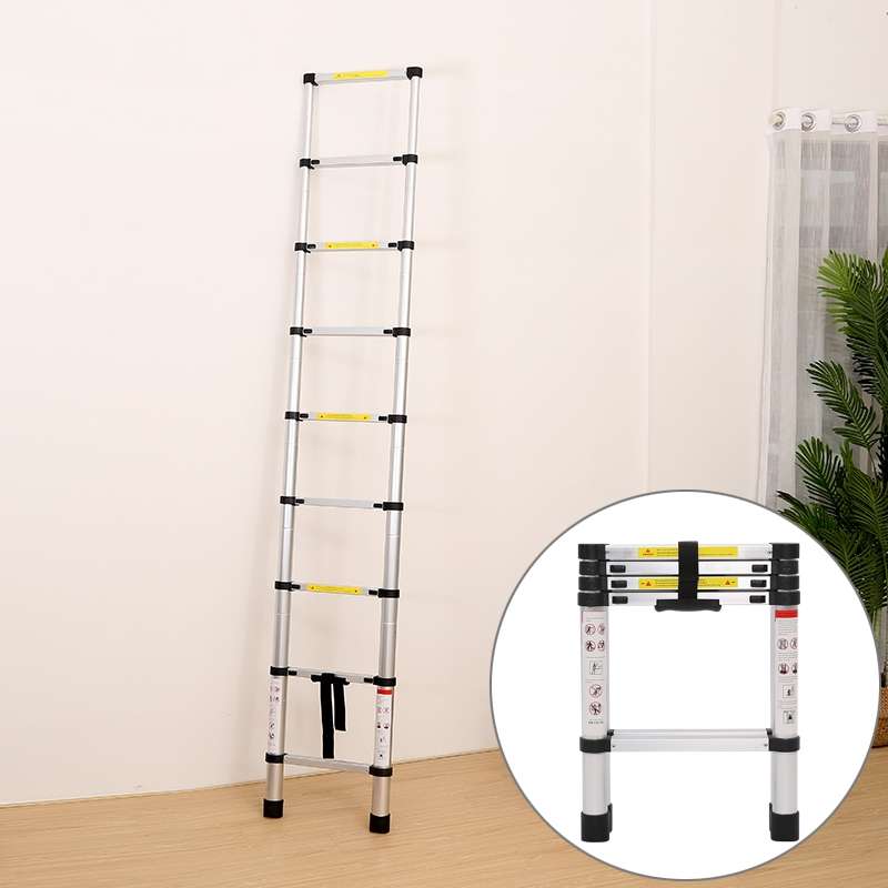 Multifunctional Thickened Aluminum Alloy Single-sided Telescopic Ladder, Size: 1.4m
