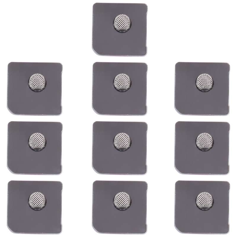 10 PCS Microphone Dustproof Mesh for iPhone 12 / 12 Pro (Black)