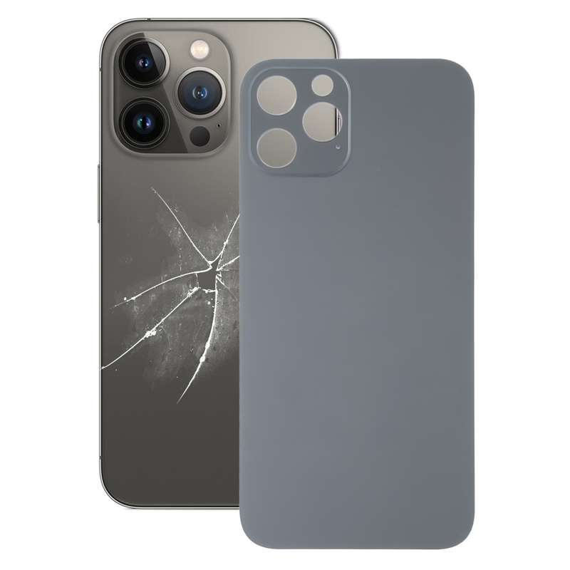 Easy Replacement Big Camera Hole Glass Back Battery Cover for iPhone 13 Pro(Gold)