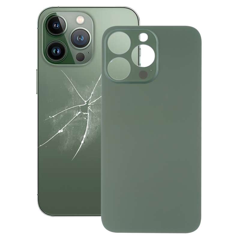 Easy Replacement Big Camera Hole Glass Back Battery Cover for iPhone 13 Pro(Gold)
