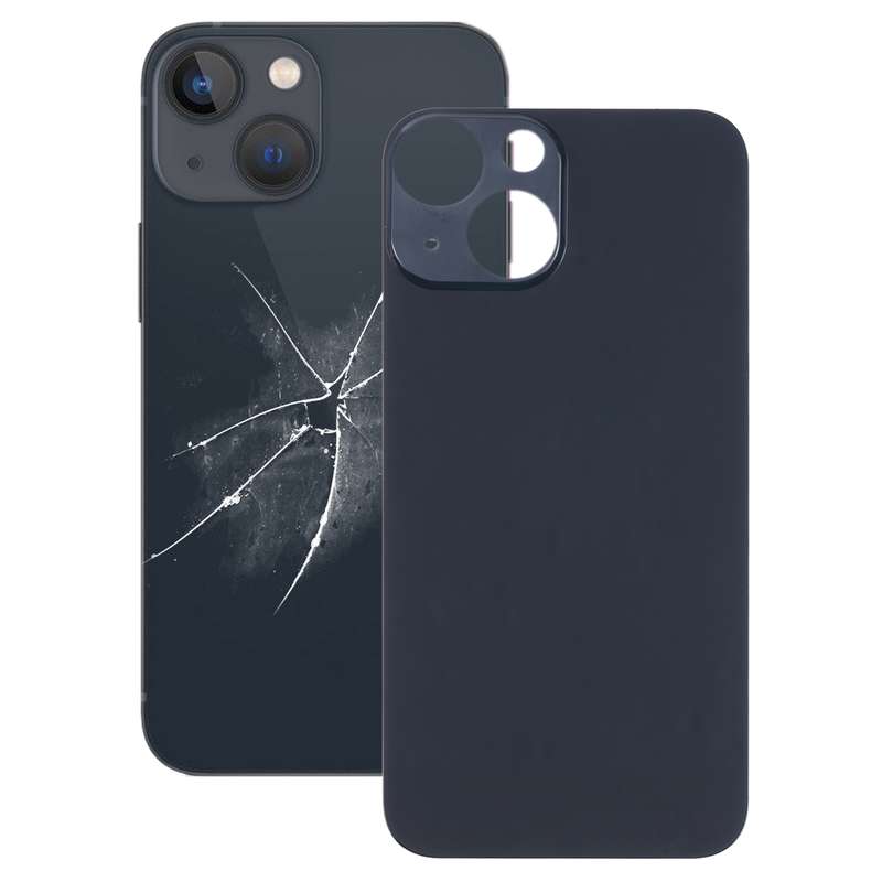 Easy Replacement Big Camera Hole Glass Back Battery Cover for iPhone 13 mini(Green)