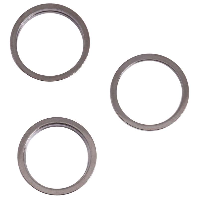 3 PCS Rear Camera Glass Lens Metal Outside Protector Hoop Ring for iPhone 13 Pro(Gold)
