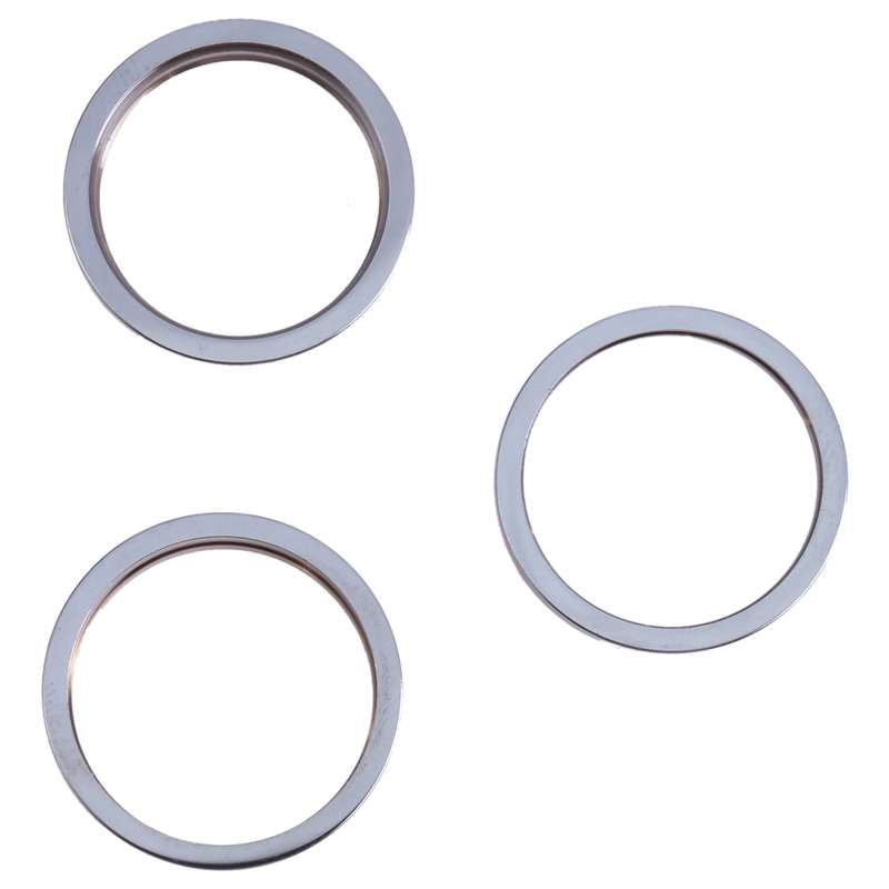 3 PCS Rear Camera Glass Lens Metal Outside Protector Hoop Ring for iPhone 13 Pro(Gold)