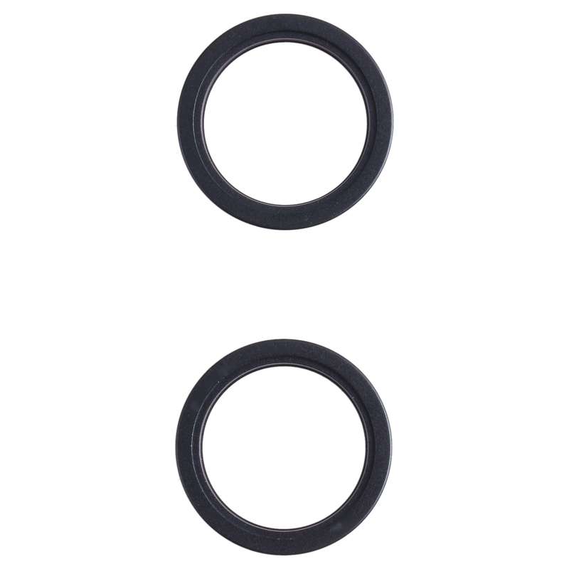 2 PCS Rear Camera Glass Lens Metal Outside Protector Hoop Ring for iPhone 13 mini(White)