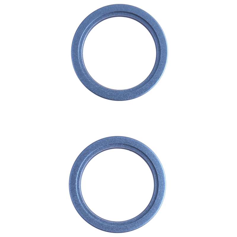 2 PCS Rear Camera Glass Lens Metal Outside Protector Hoop Ring for iPhone 13 mini(White)