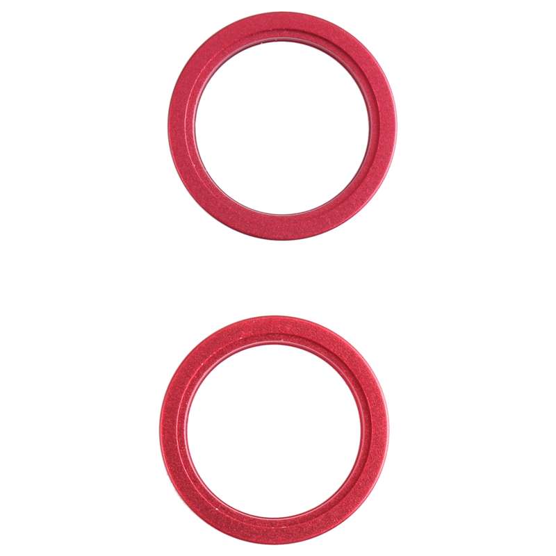 2 PCS Rear Camera Glass Lens Metal Outside Protector Hoop Ring for iPhone 13 mini(White)