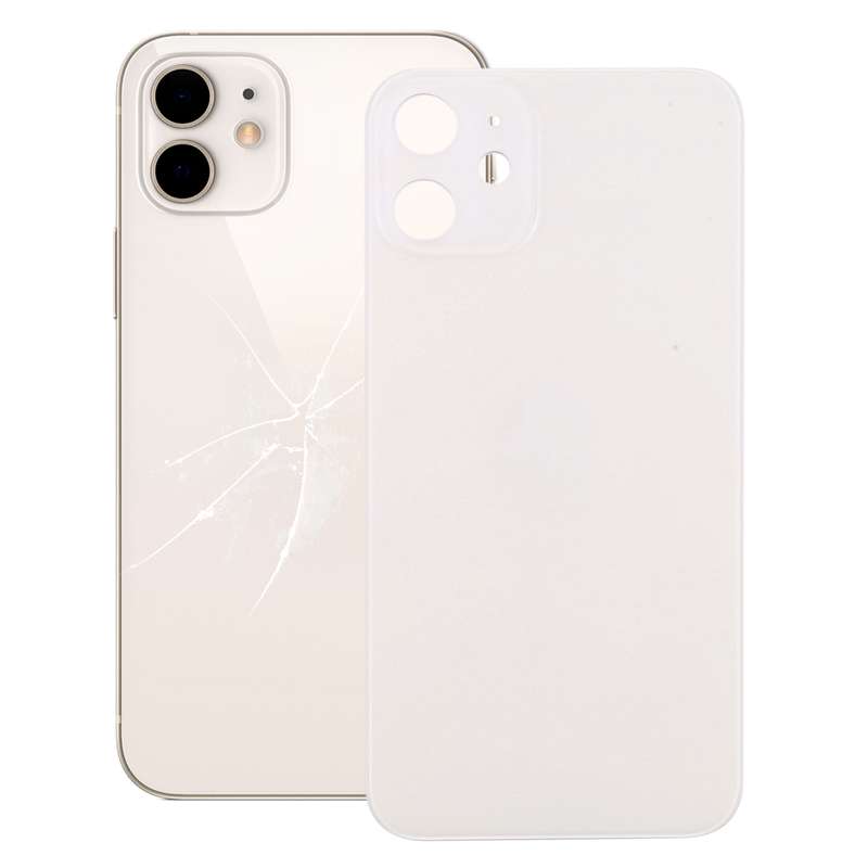 Easy Replacement Big Camera Hole Back Battery Cover for iPhone 12 Mini(Black)
