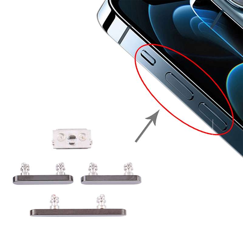 Power Button and Volume Control Button for iPhone 12 Pro Max(Silver)