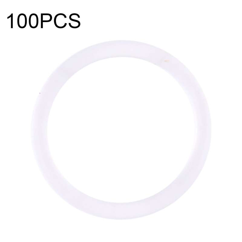 100 PCS Rear Camera Waterproof Rings for iPhone X-12 Pro Max (White)