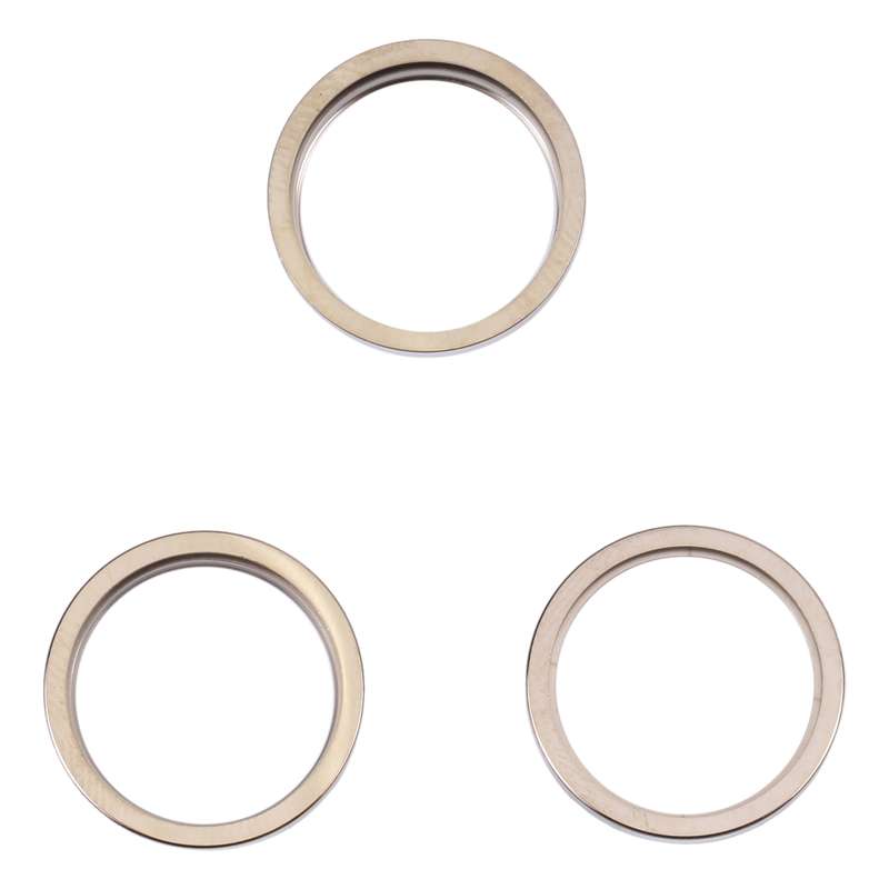 For iPhone 14 Pro 3PCS Rear Camera Glass Lens Metal Outside Protector Hoop Ring(Black)