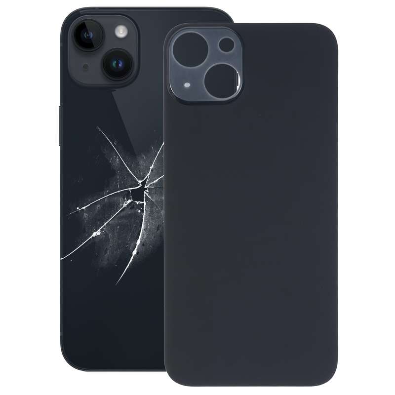 Easy Replacement Big Camera Hole Glass Back Battery Cover for iPhone 14(Blue)