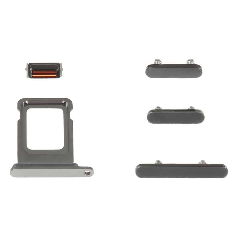 SIM Card Tray + Side Keys for iPhone 14 Pro(Silver)