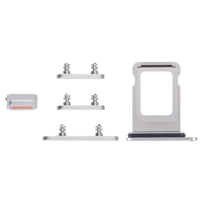 SIM Card Tray + SIM Card Tray + Side Keys for iPhone 14 Pro (Black)