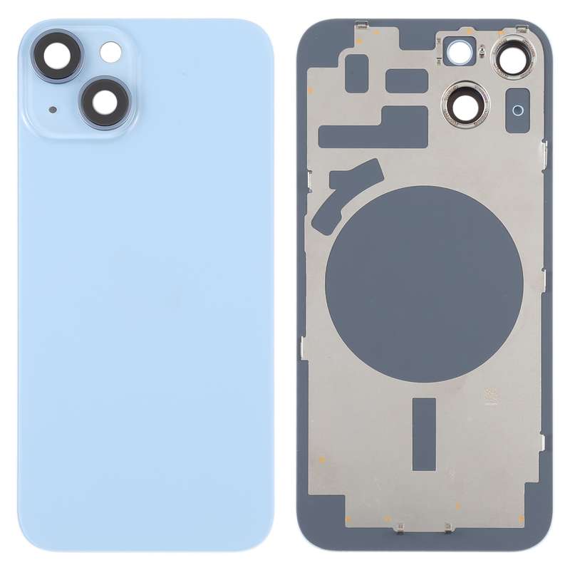 For iPhone 14 Back Housing Cover with Camera Lens(White)