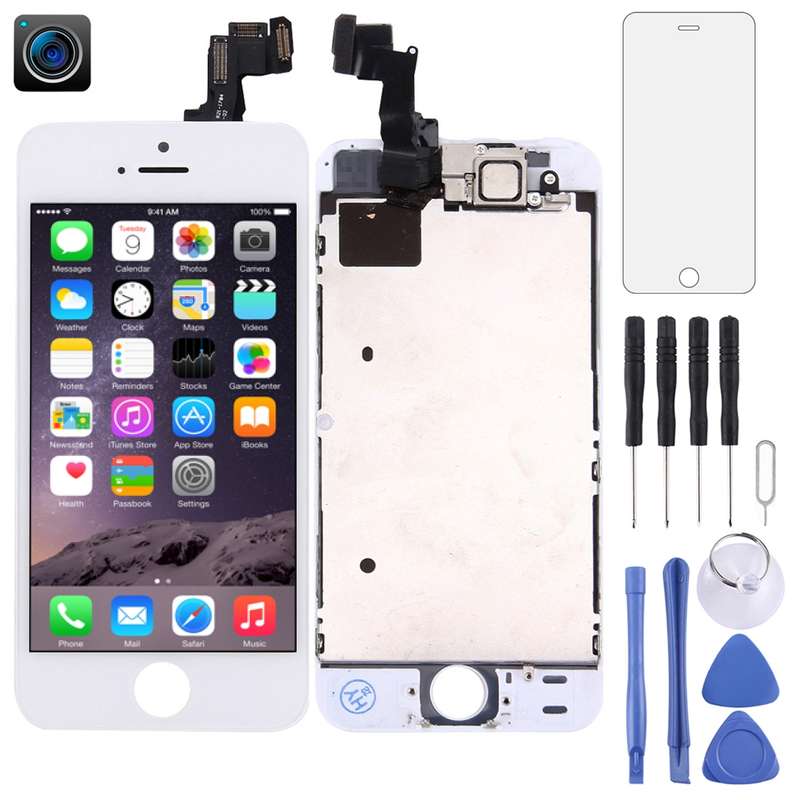 TFT LCD Screen with Front Camera for iPhone 5S(White)