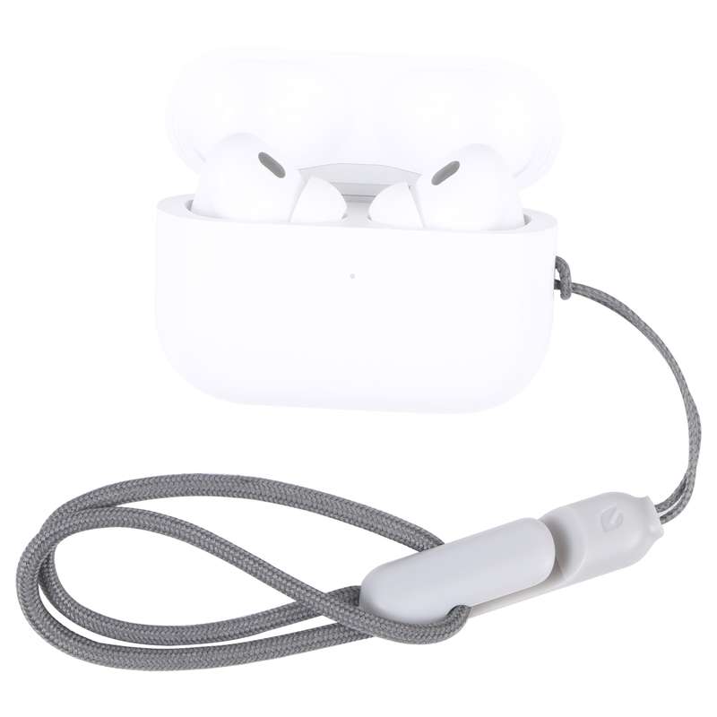 For Apple AirPods Pro 2 Wireless Bluetooth Earphone Anti-Lost Rope Phone Case Lanyard(Grey)