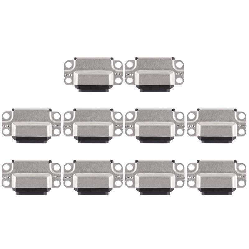 10 PCS Charging Port Connector for iPad Air 2(Black)