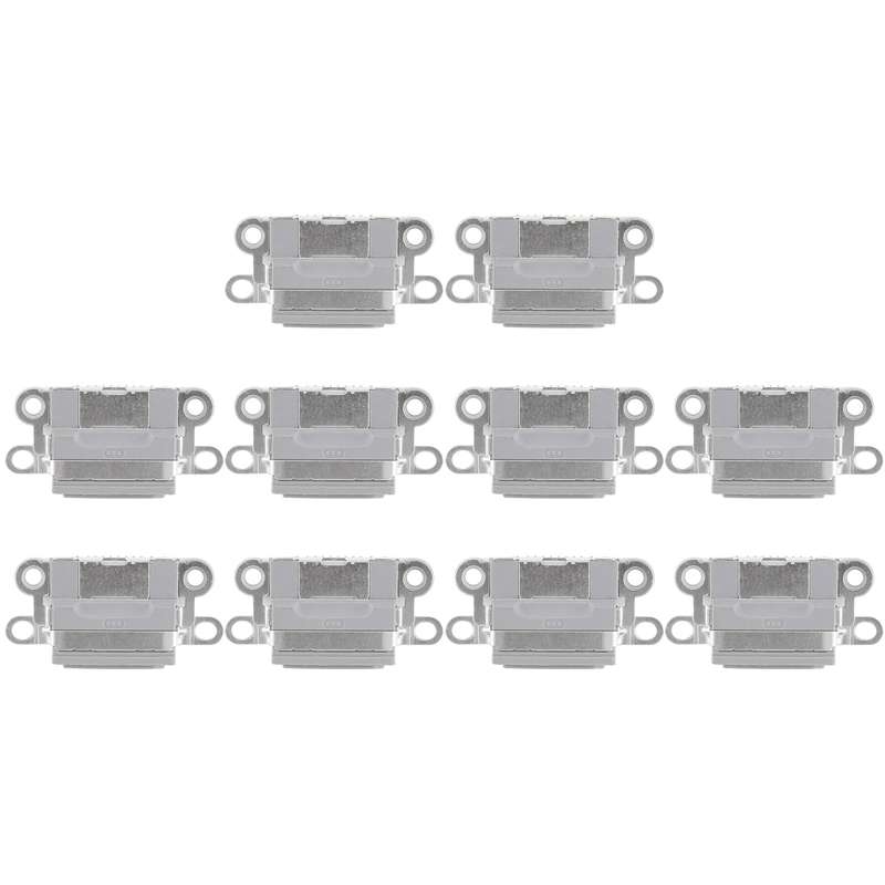 10 PCS Charging Port Connector for iPhone 6 / 6S(Grey)