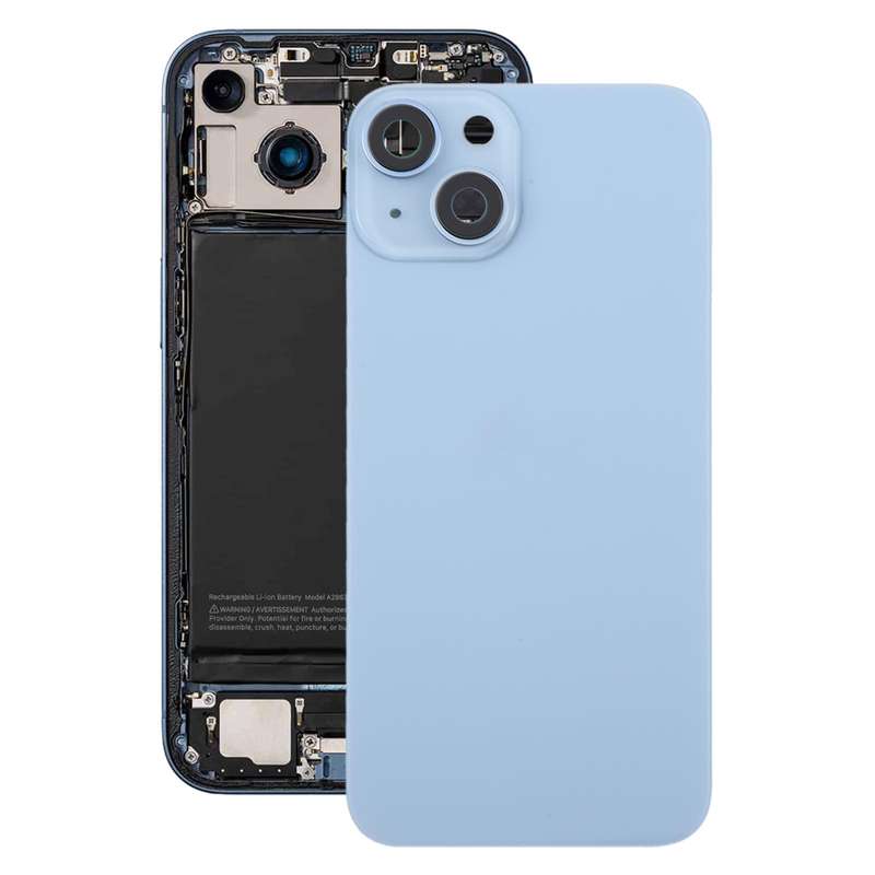 For iPhone 14 EU Version Battery Back Cover with Middle Frame(Black)