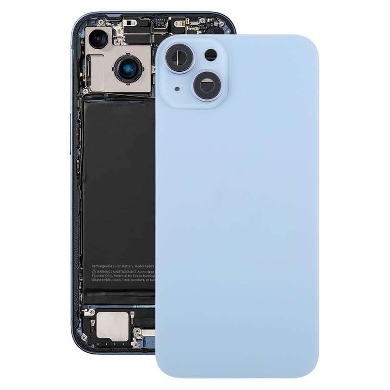 For iPhone 14 Plus China Version Battery Back Cover with Middle Frame(Black)