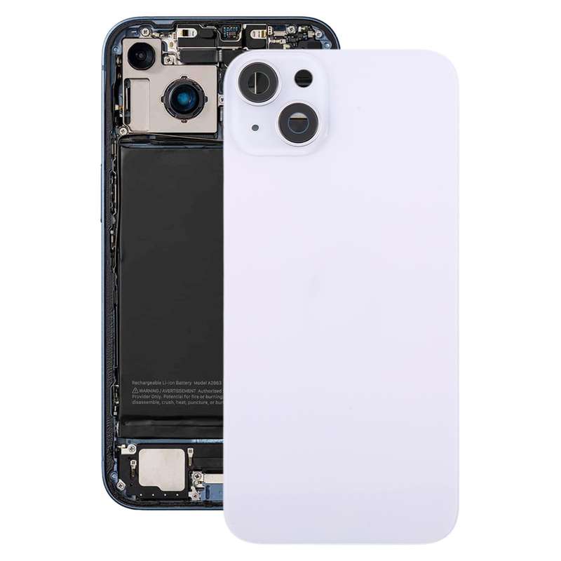 For iPhone 14 Plus China Version Battery Back Cover with Middle Frame(Black)