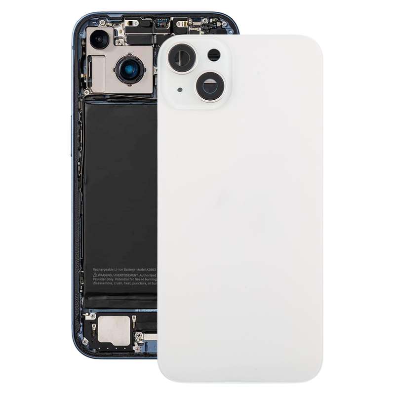 For iPhone 14 Plus EU Version Battery Back Cover with Middle Frame(Black)
