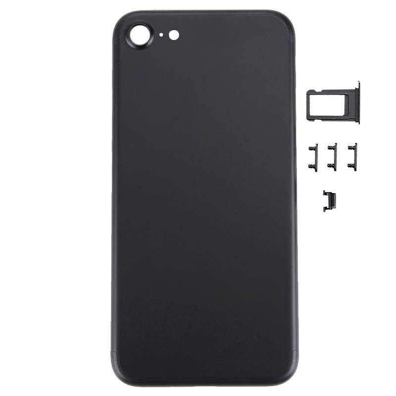 5 in 1 for iPhone 7 (Back Cover + Card Tray + Volume Control Key + Power Button + Mute Switch Vibrat