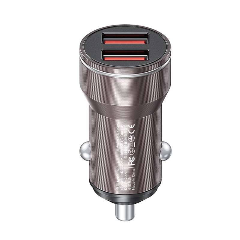 WK WP-C43 Staroad Series 15W Dual USB Car Charger (Black)