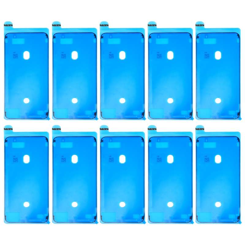 10 PCS LCD Frame Bezel Waterproof Adhesive Stickersfor iPhone 8 Plus (White)