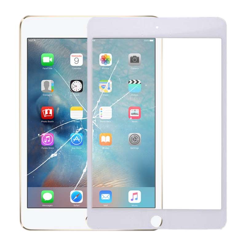 Front Screen Outer Glass Lens for iPad Mini 4 A1538 A1550 (Black)