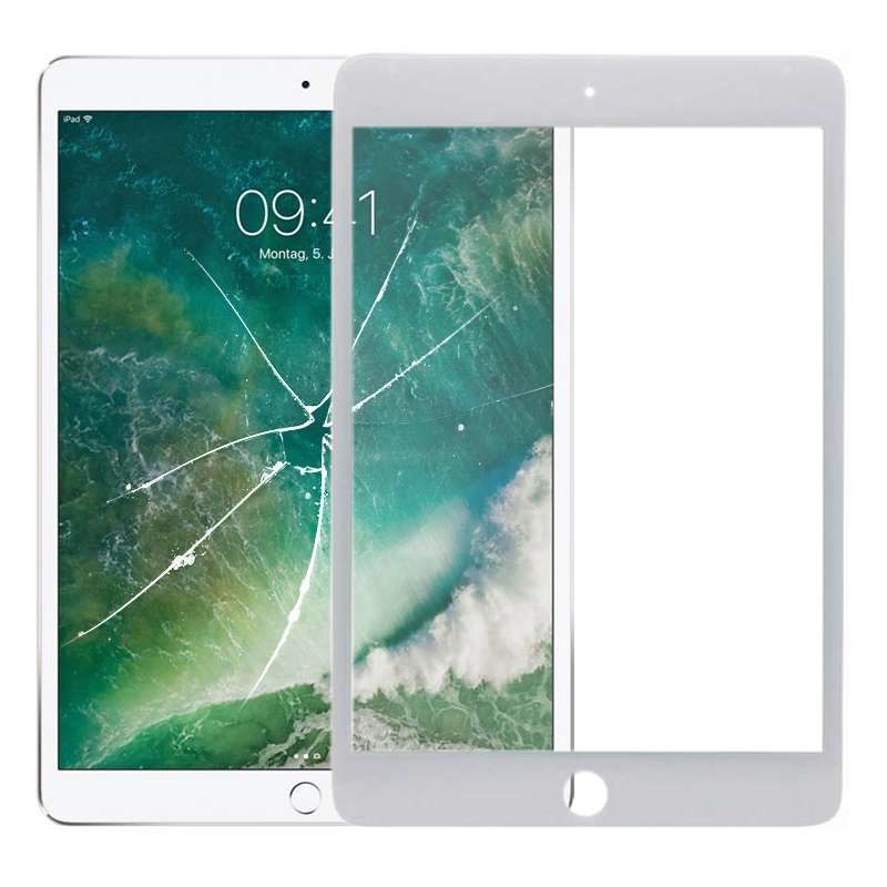 Front Screen Outer Glass Lens for iPad Mini 5 A2124 A2126 A2133 (Black)