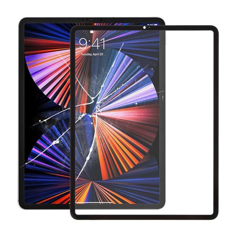 For iPad Pro 12.9 2021 5th / 2022 6th Front Screen Outer Glass Lens with OCA Optically Clear Adhesiv