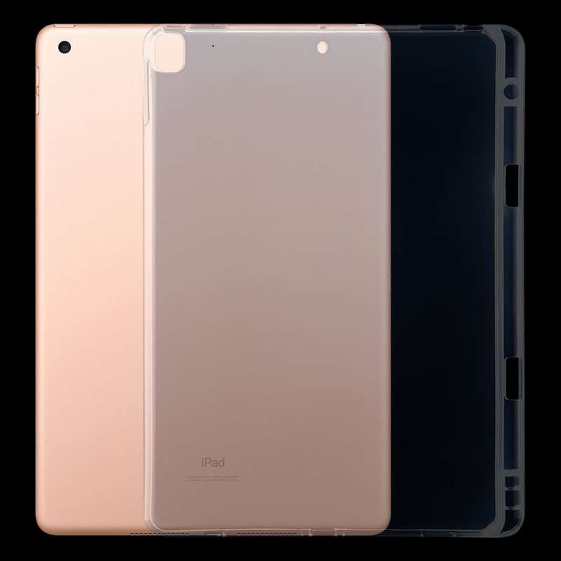 For iPad 10.2 / iPad Pro 10.5 (2017) 3mm Shockproof Transparent Protective Case with Pen Slot