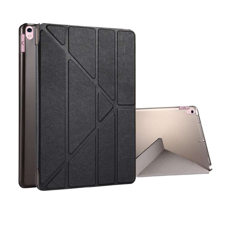 For iPad Pro 10.5 inch Silk Texture Horizontal Deformation Flip Leather Case with 4-folding Holder &