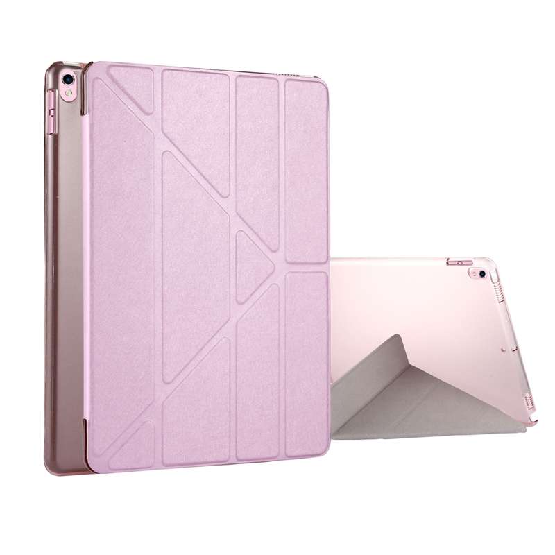 For iPad Pro 10.5 inch Silk Texture Horizontal Deformation Flip Leather Case with 4-folding Holder &