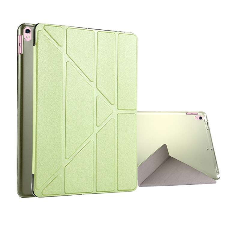 For iPad Pro 10.5 inch Silk Texture Horizontal Deformation Flip Leather Case with 4-folding Holder &