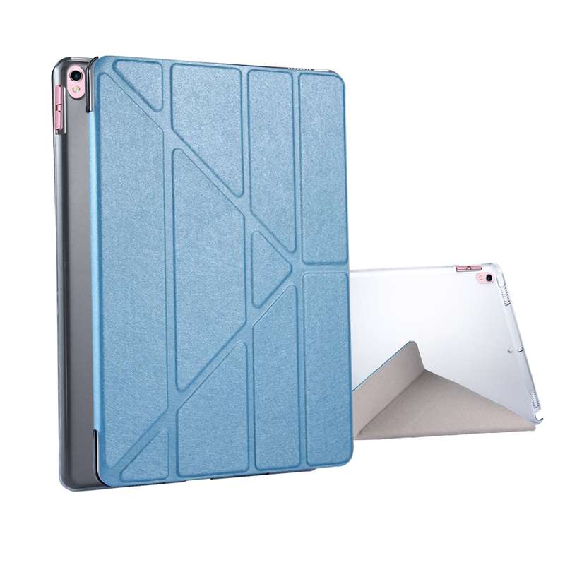 For iPad Pro 10.5 inch Silk Texture Horizontal Deformation Flip Leather Case with 4-folding Holder &