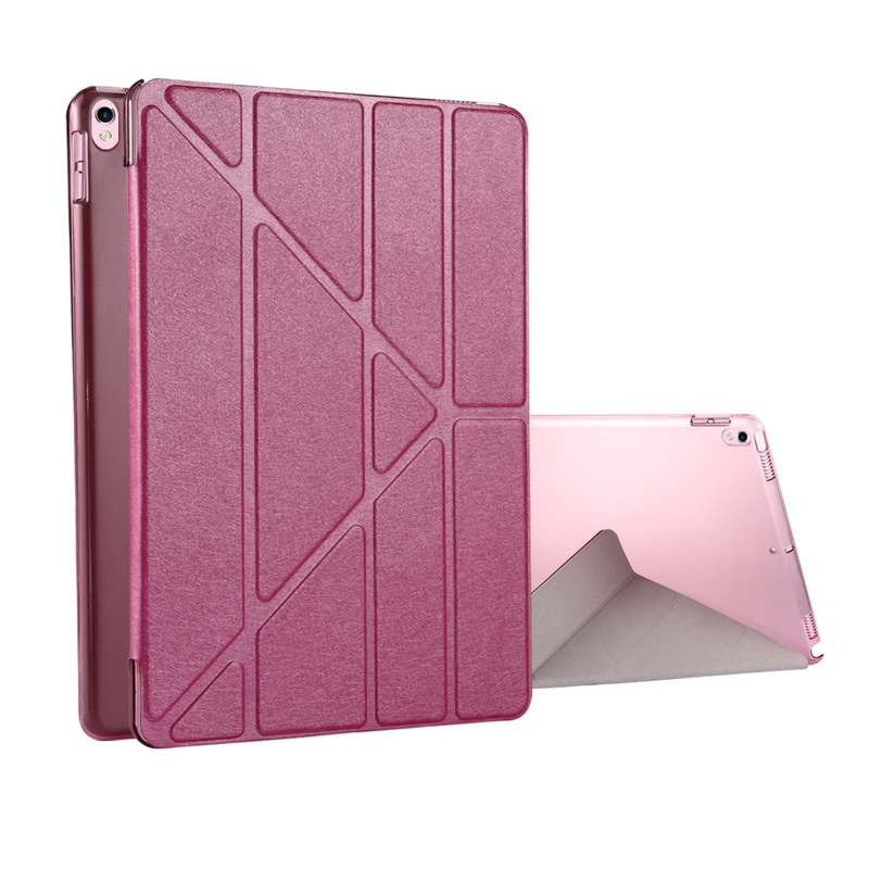 For iPad Pro 10.5 inch Silk Texture Horizontal Deformation Flip Leather Case with 4-folding Holder &