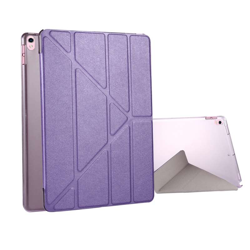 For iPad Pro 10.5 inch Silk Texture Horizontal Deformation Flip Leather Case with 4-folding Holder &