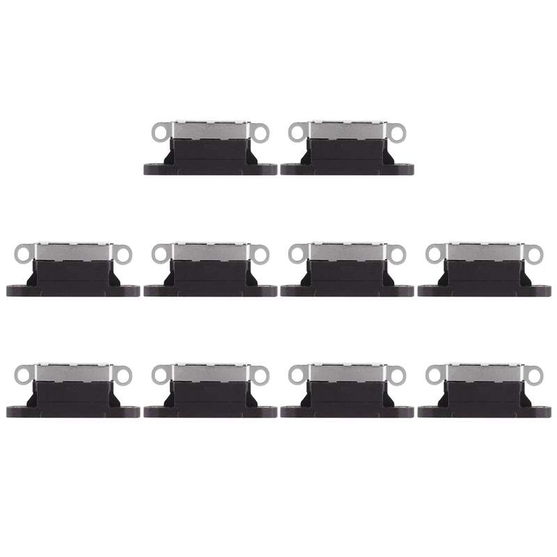 10 PCS Charging Port Connector for iPhone X(Black)