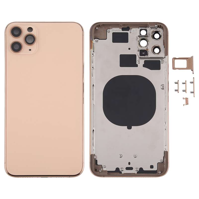 Back Housing Cover with SIM Card Tray & Side keys & Camera Lens for iPhone 11 Pro Max(Green)