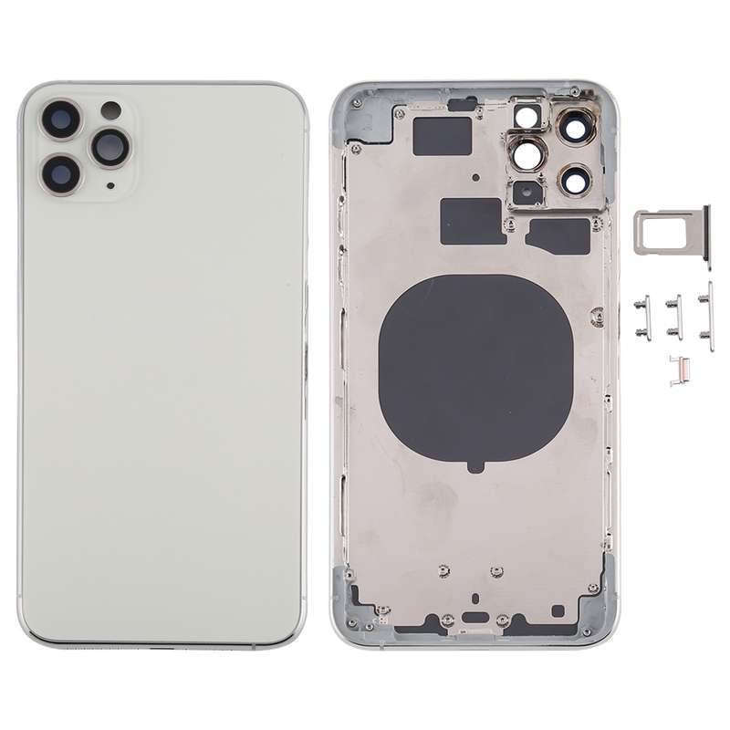 Back Housing Cover with SIM Card Tray & Side keys & Camera Lens for iPhone 11 Pro Max(Green)