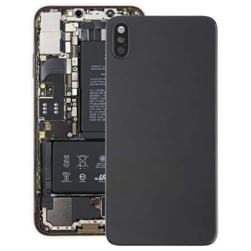 Battery Back Cover with Back Camera Bezel & Lens & Adhesive for iPhone XS Max(Black)