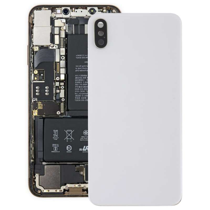 Battery Back Cover with Back Camera Bezel & Lens & Adhesive for iPhone XS Max(Black)