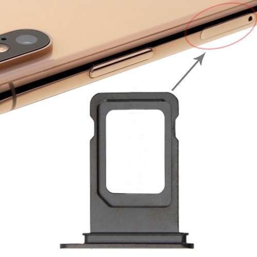 SIM Card Tray for iPhone XS Max (Single SIM Card)(Black)