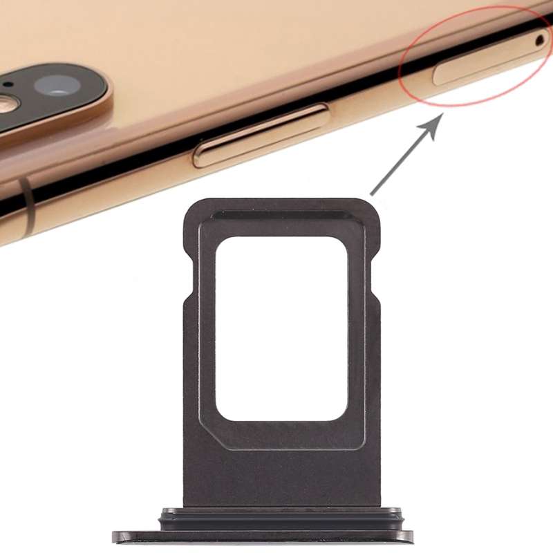Double SIM Card Tray for iPhone XS Max (Double SIM Card)(Gold)