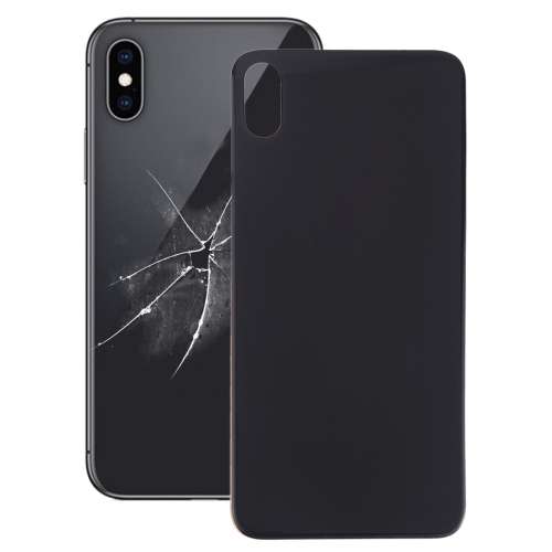 Easy Replacement Big Camera Hole Glass Back Battery Cover with Adhesive for iPhone XS Max(Gold)