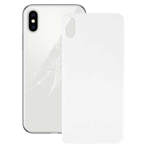 Easy Replacement Big Camera Hole Glass Back Battery Cover with Adhesive for iPhone XS Max(Gold)