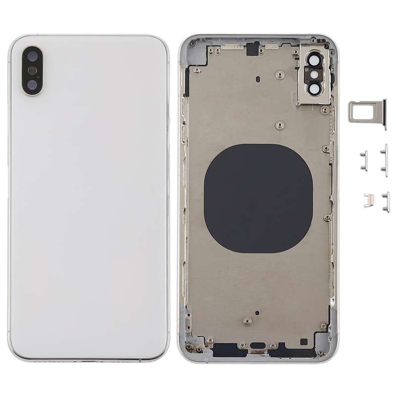 Back Cover with Camera Lens & SIM Card Tray & Side Keys for iPhone XS Max(Gold)