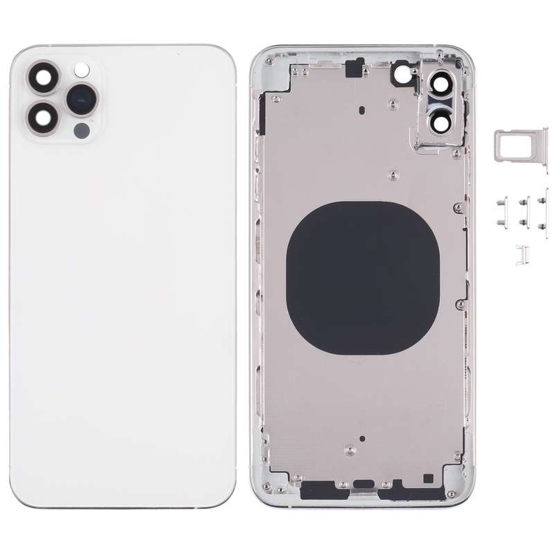 Back Housing Cover with Appearance Imitation of iP13 Pro Max for iPhone XS Max(Black)